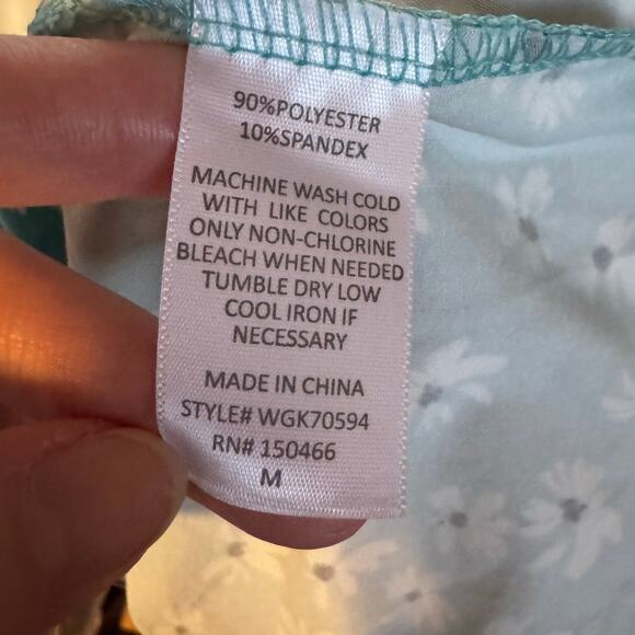 Market & Spruce Alisha Blue Floral Sleeveless Knit Dress NWT Size Medium - Picture 6 of 7